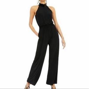 INC  Wide Leg Black Jumpsuit
